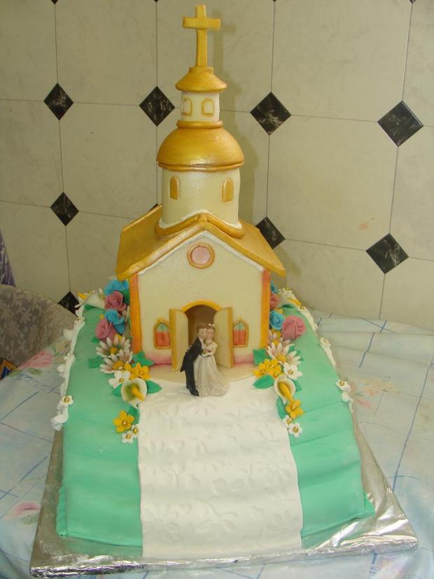 kostol, torta, Svadobné torty kostol, torta, Svadobné torty, ingridPE, 1