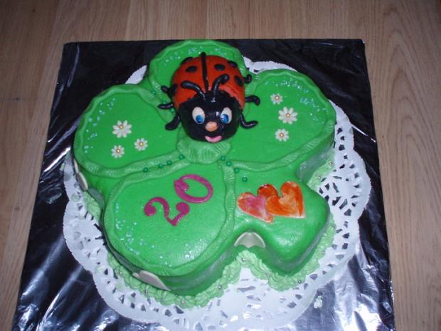 Lienka na štvorlístku , torta, Torty so zvieratkami, Ivet, 1