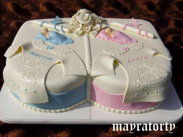 Pre dvojičky, torta, Torty na krstiny Pre dvojičky, torta, Torty na krstiny, mayra, 1
