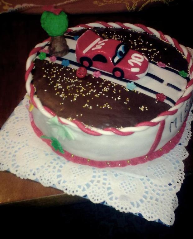 Auto na narodeniny, torta, Narodeninové torty, AničkaP, 1