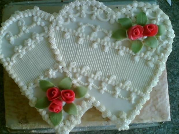 dvojsrdce, torta, Svadobné torty dvojsrdce, torta, Svadobné torty, veo, 1