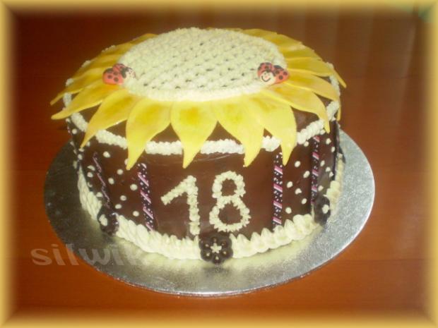 Čokoládová slnečnica, torta, Narodeninové torty, silwik, 1