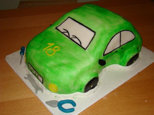 autíčko k 18, torta, Torty autíčka, vláčiky, anina1, 1