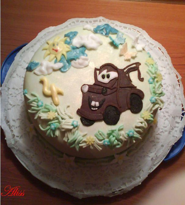 autíčko k 4 rôčkom, torta, Ostané torty pre deti autíčko k 4 rôčkom, torta, Ostané torty pre deti, Aliss, 1
