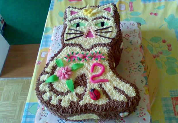 mačička, torta, Torty so zvieratkami mačička, torta, Torty so zvieratkami, zabacka, 1