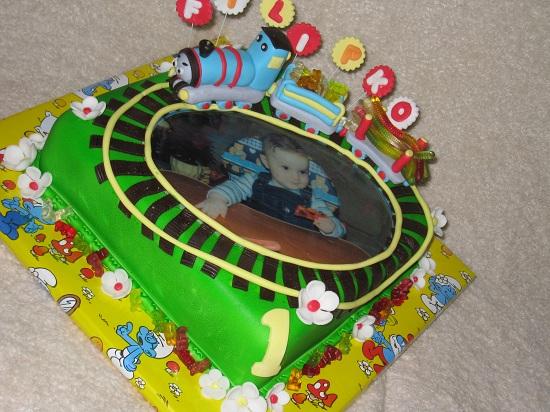 vláčik Tomáš pre Filipka, torta, Torty autíčka, vláčiky, karinka306, 1
