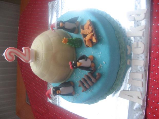 Tučniaky, torta, Torty so zvieratkami, gabba, 1