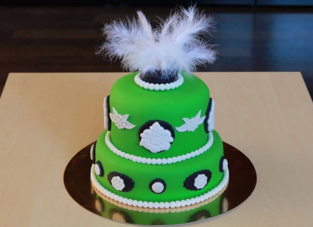 Svadobná zelená, torta, Svadobné torty, jazvinka, 1