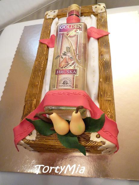 Fľaša v krabici, torta, Torty pre dospelých *, TortyMia, 1