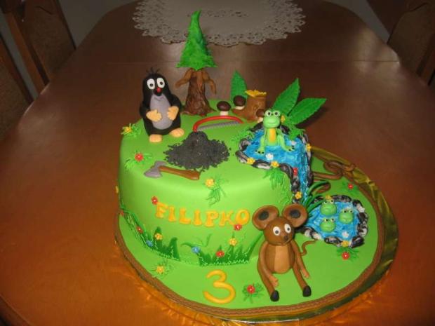 Krtko, torta, Rozprávkové torty, gabrisova83, 1