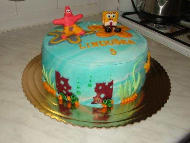 Spongebob , torta, Rozprávkové torty Spongebob , torta, Rozprávkové torty, Macaca, 1
