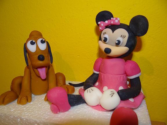 Minnie a Pluto, torta, Ozdoby na torty Minnie a Pluto, torta, Ozdoby na torty, Moncika7, 1