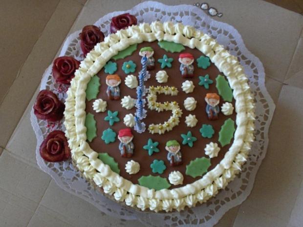 Záhradný trpaslíkovia, torta, lucka2208, 1
