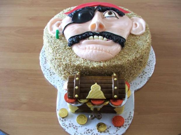 Pirát - jiný pohled, torta, Netradičné torty Pirát - jiný pohled, torta, Netradičné torty, HankaJ, 1