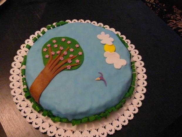 jarná krajinka zo zvyškov pre detváčiky na nedeľu, torta, Ostané torty pre deti jarná krajinka zo zvyškov pre detváčiky na nedeľu, torta, Ostané torty pre deti, ZuzulkaFazulka, 1