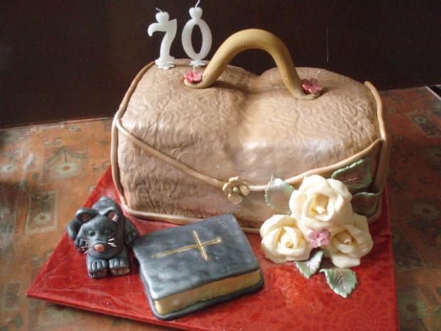 Kabelka s kocúrikom :-)))), torta, Narodeninové torty, Tonka64, 1