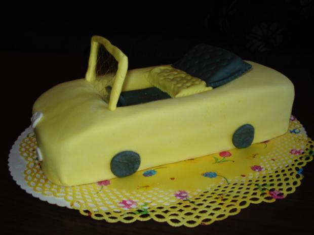 moj prvý cabrio, torta, Torty autíčka, vláčiky, mandula, 1