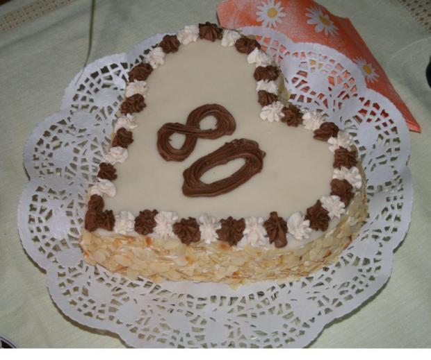 Srdce pre babku 80, torta, Narodeninové torty, Carol, 1
