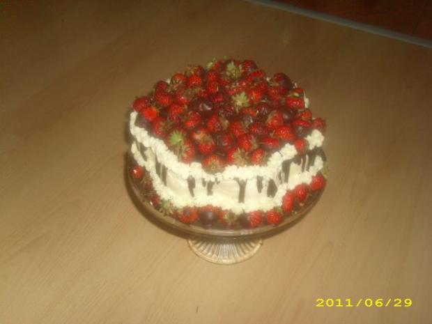 jahodové prekvapenie pre manžela na meniny, torta, severinka, 1