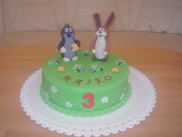 Krtko a zajko, torta, Rozprávkové torty, KatkaE, 1