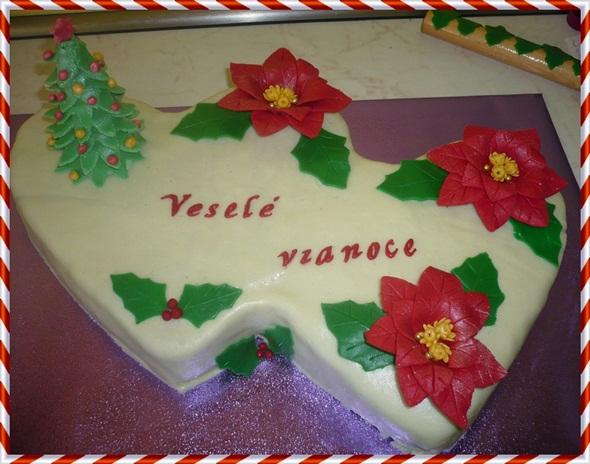 vianocne dvojsrdce pre tetu, torta, Vianočné torty, orchydea, 1