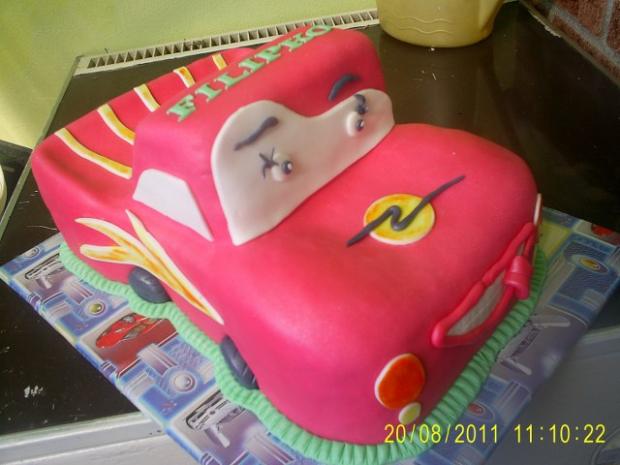 Mcqueen, torta, Torty autíčka, vláčiky, olinockaaa, 1