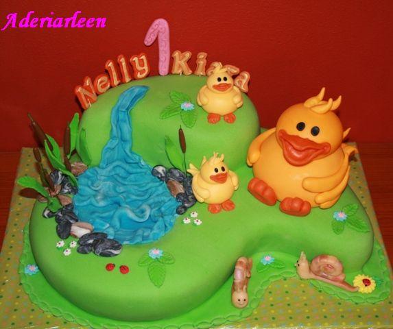 Kačičková pre dvojičky, torta, Torty so zvieratkami Kačičková pre dvojičky, torta, Torty so zvieratkami, Aderiarleen, 1