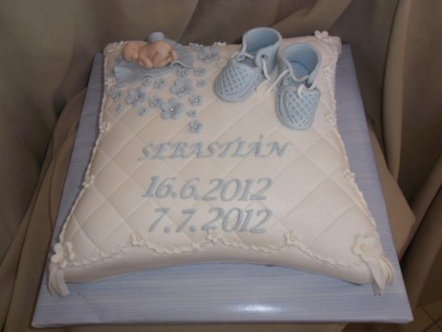 Vankušik na krst, torta, Torty na krstiny, Alenik, 1
