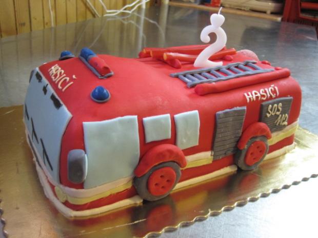 hasičske auto, torta, Ostané torty pre deti, majka82, 1