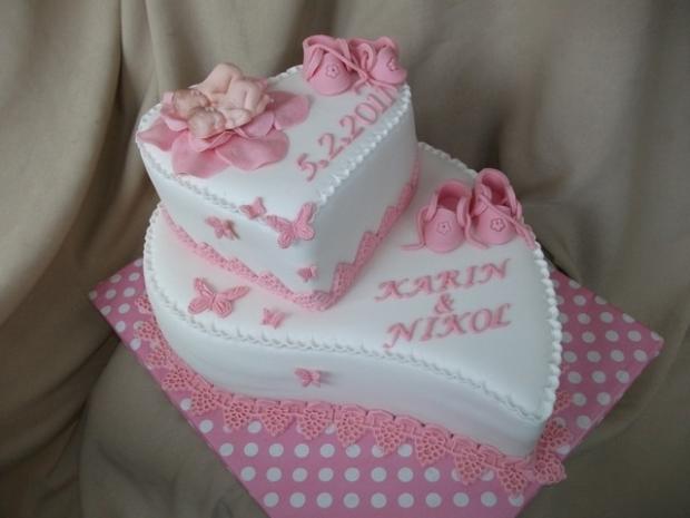 Krstinova pre dvojčatka, torta, Torty na krstiny Krstinova pre dvojčatka, torta, Torty na krstiny, Alenik, 1