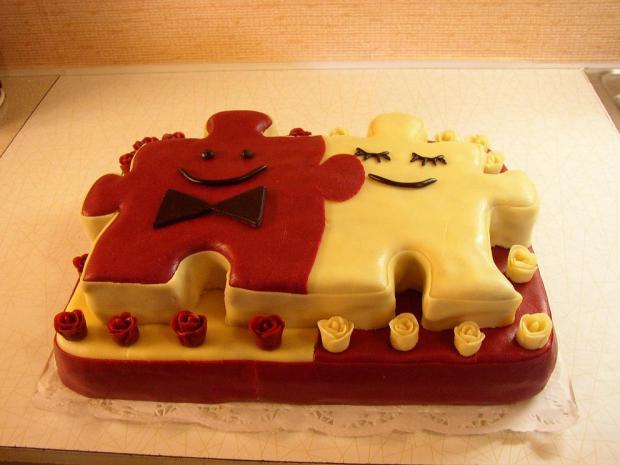 Puzzle, torta Puzzle, torta, frona, 1