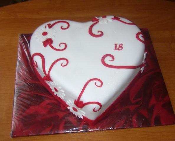 srdiečko k 18, torta srdiečko k 18, torta, jarina27, 1
