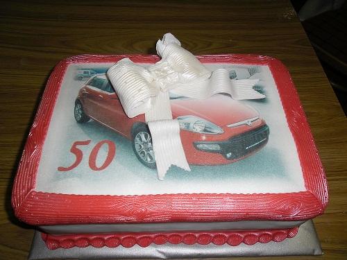 darček-fiat punto, torta, Narodeninové torty, Ivka29, 1