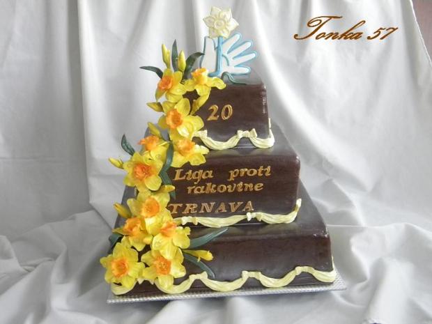 Liga proti rakovine- 20 výročie - Trnava, torta, Narodeninové torty Liga proti rakovine- 20 výročie - Trnava, torta, Narodeninové torty, Tonka 57, 1