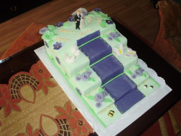 Schody :-) , torta, Svadobné torty Schody :-) , torta, Svadobné torty, andelik, 1