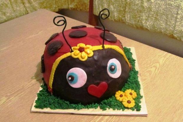 Lienka, torta, Torty so zvieratkami, ecula, 1