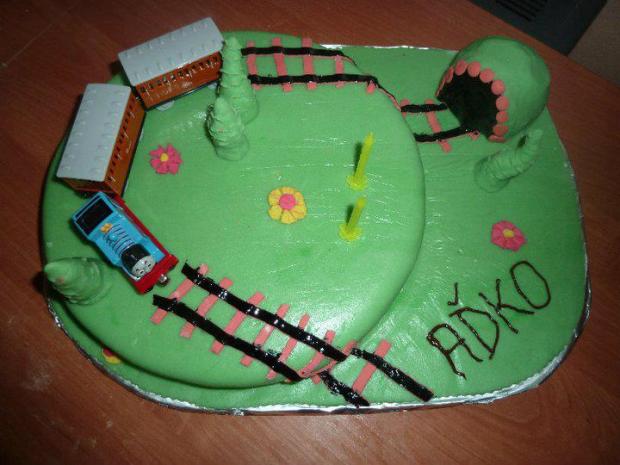 Masinka Tomas, torta, Torty autíčka, vláčiky, Lenkavisna, 1