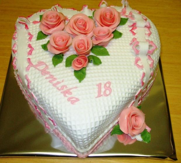 romantické srdiečko mladej dáme, torta, Narodeninové torty romantické srdiečko mladej dáme, torta, Narodeninové torty, amka, 1