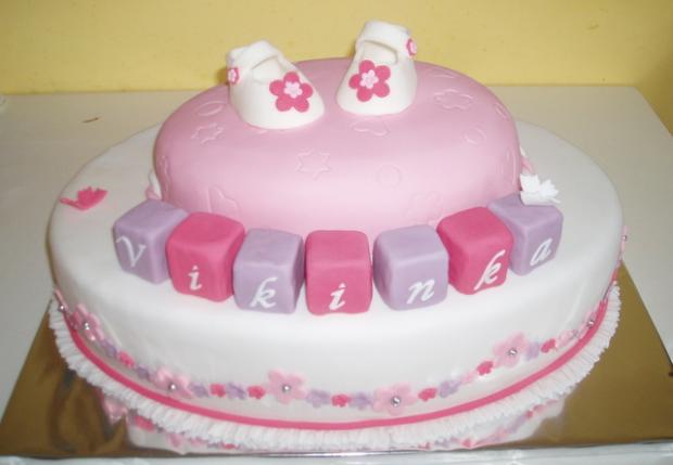 krstinová, torta, Torty na krstiny, motuzik, 1