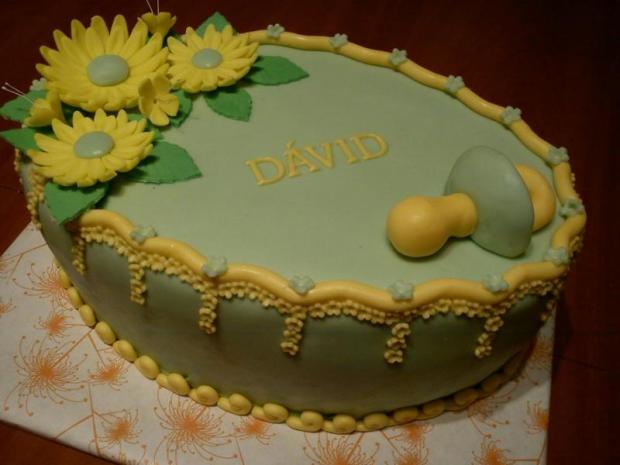krstiny David, torta, Torty na cirkevné sviatky, Mária Špirková, 1