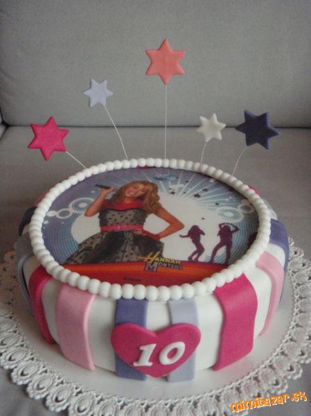 Hannah Montana - jedlý obrázok, torta, Torty pre dievčatá, evkan, 1