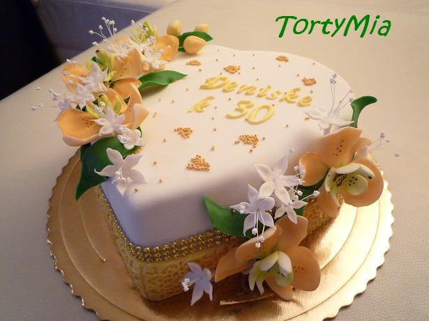 Torta s orchideami, torta, Narodeninové torty Torta s orchideami, torta, Narodeninové torty, TortyMia, 1