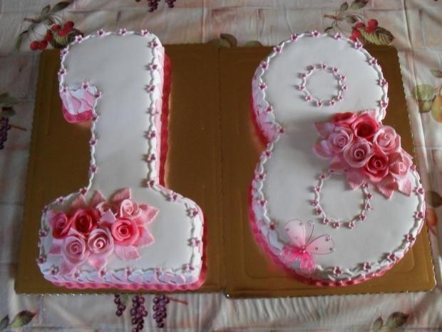 na 18-ku, torta, Narodeninové torty na 18-ku, torta, Narodeninové torty, rozika, 1