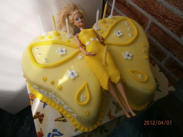 Motyl s barbie, torta, Torty pre dievčatá Motyl s barbie, torta, Torty pre dievčatá, olinockaaa, 1