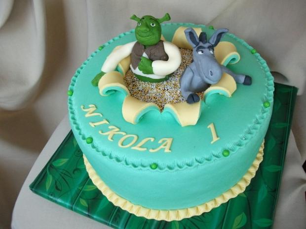 Shrek a oslik:-), torta, Rozprávkové torty, Alenik, 1