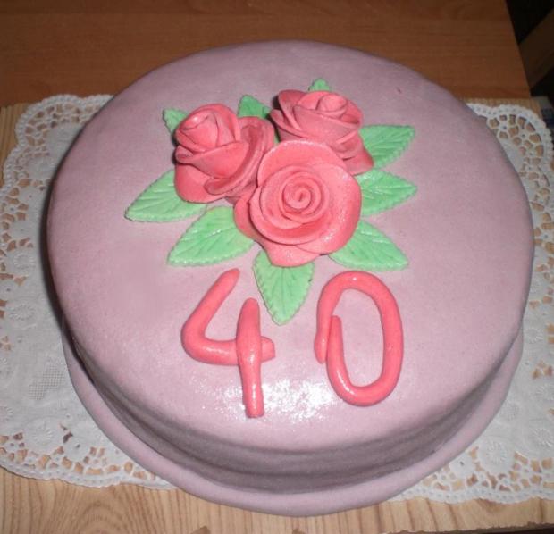 K 40-tke, torta, Narodeninové torty, ivka34, 1