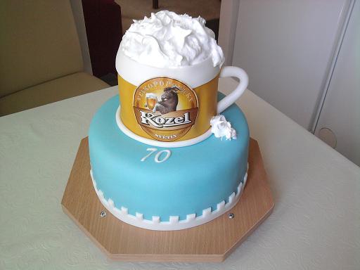 Pivový pohár, torta, Narodeninové torty, Janette72, 1