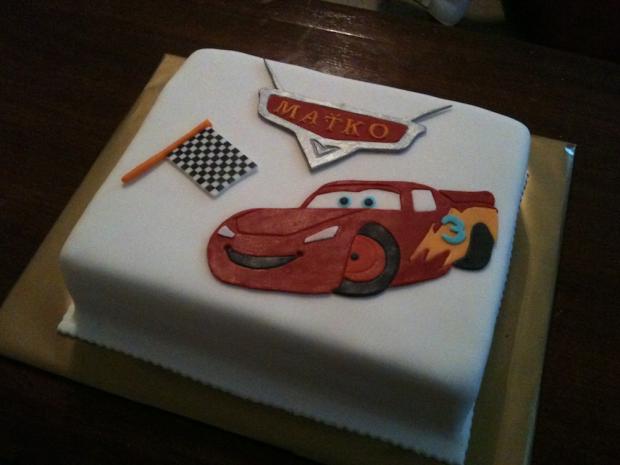 McQueen, torta, Torty autíčka, vláčiky, Gianka, 1