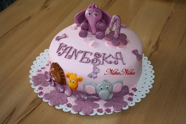 Slonik, torta, Torty so zvieratkami, nikanika, 1