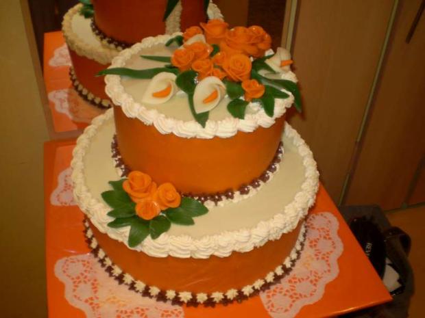 oranžová klasika, torta, drahomíra, 1